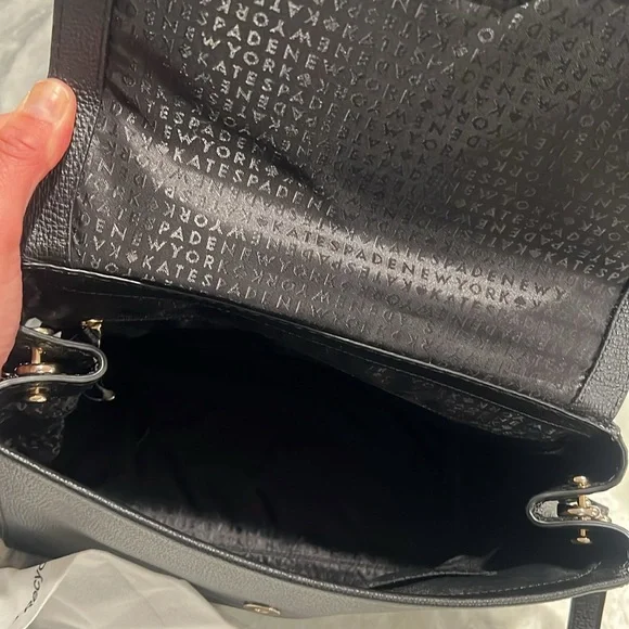 Kate Spade Black Leather Handbag - Picture 4 of 5